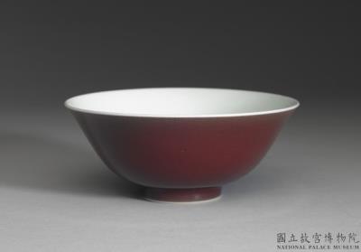 图片[3]-Bowl with copper red glaze, Qing dynasty, Yongzheng reign (1723-1735)-China Archive